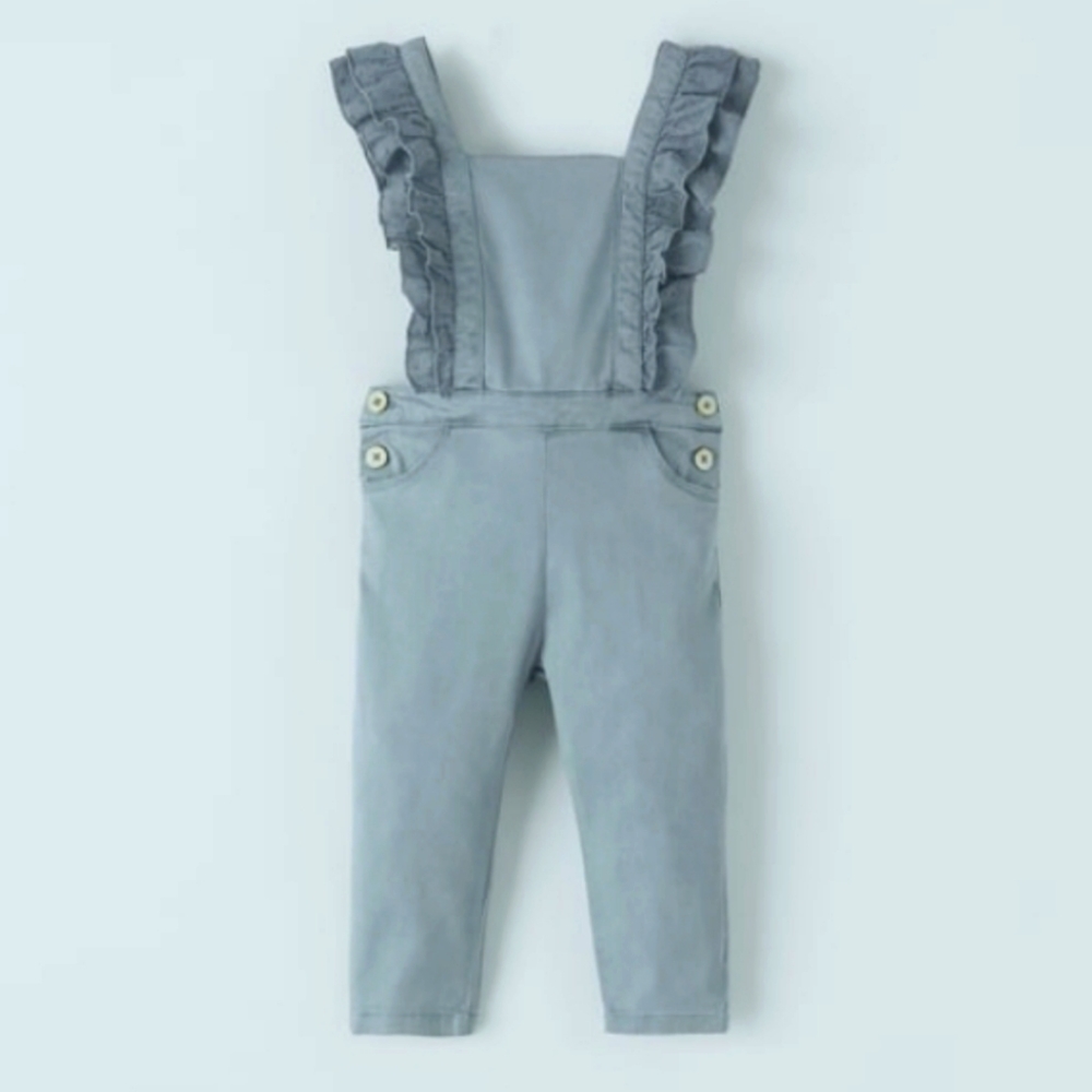 4-5 YEARS (43,3 INCHES)COMBINATION RUFFLED OVERALLS Petrol blue